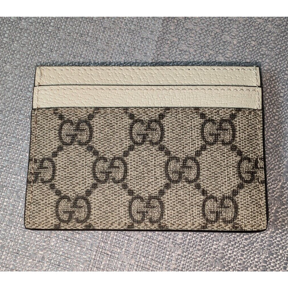 Gucci Ophidia GG White Blue/Red Stripe Card Case with box (New) - Picture 4 of 6